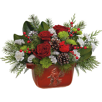 Classic Cardinal Centerpiece