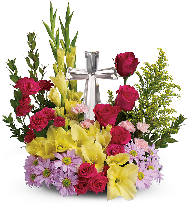 Crystal Cross Bouquet arranged by a florist in Endicott, NY Endicott