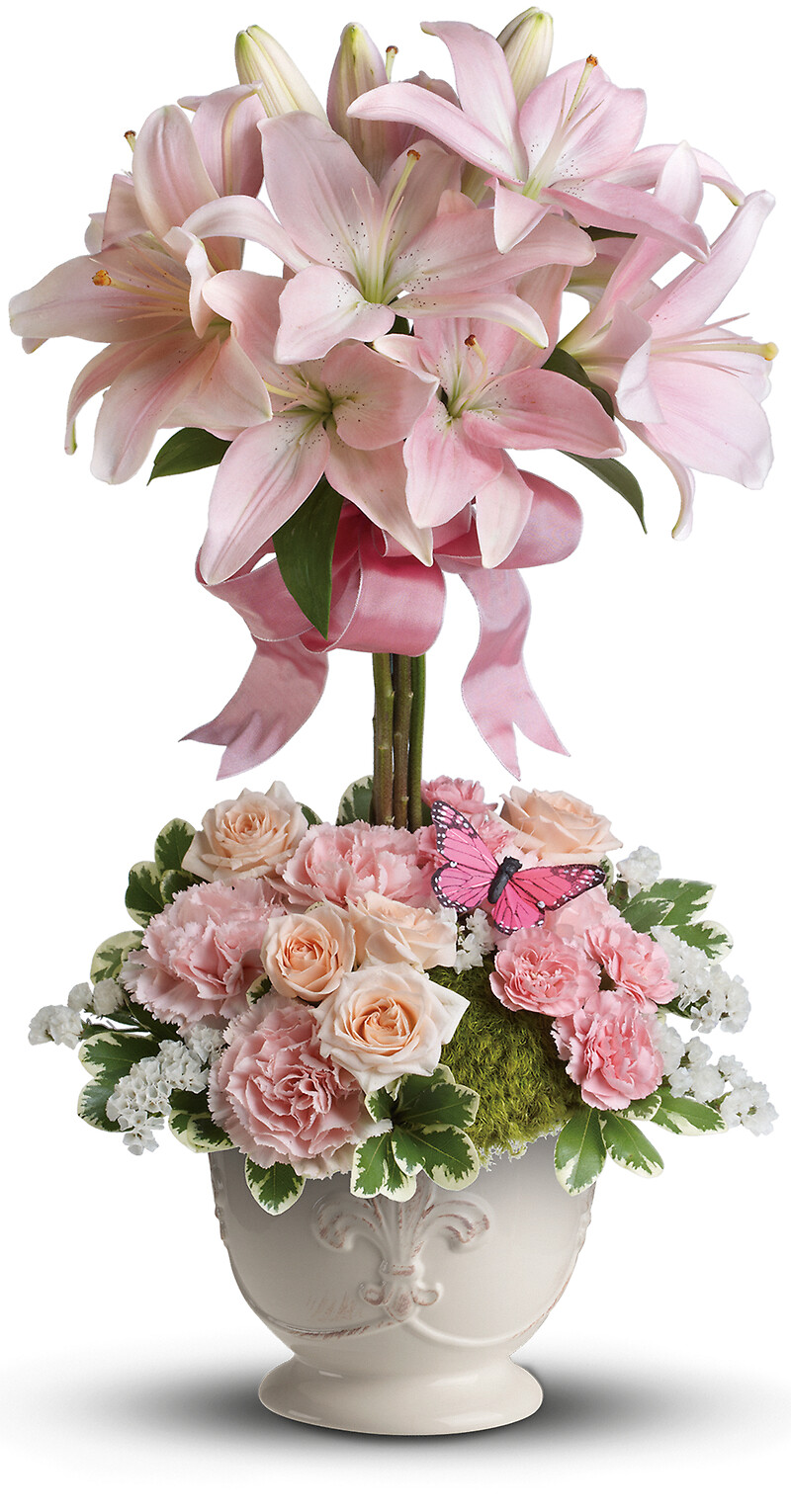 Blushing Lilies arranged by a florist in Endicott, NY Endicott Florist