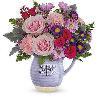 Playful Pitcher Bouquet