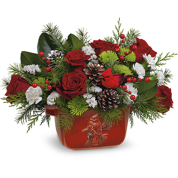 Classic Cardinal Centerpiece