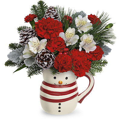 Send A Hug® Christmas Frosty Bouquet