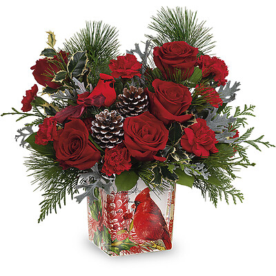  Cardinal Cheer Bouquet