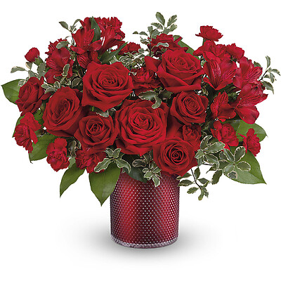  Radiant Crimson Bouquet
