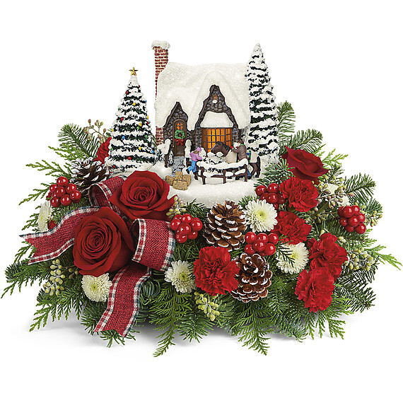 Thomas Kinkade&amp;#039;s Warm Winter Wishes Bouquet