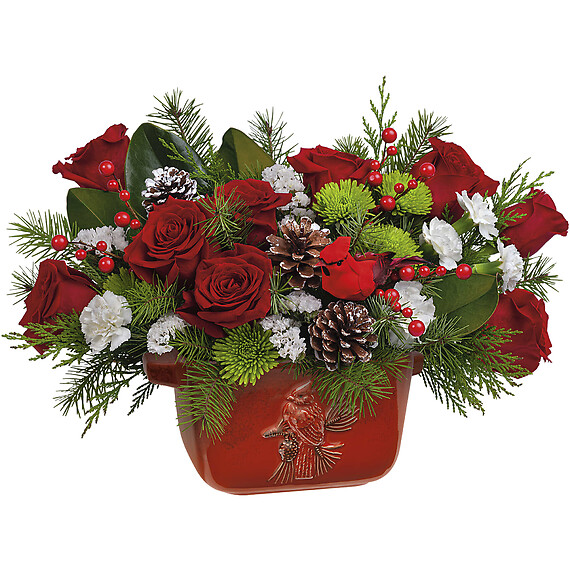 Classic Cardinal Centerpiece